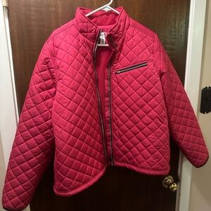 Quilted Fuschia/Magenta Jacket with Zipper Pocket NWOT XL Style & Co Sport